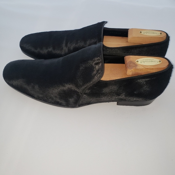 Alexander McQueen black cowhide slip on. main image 2